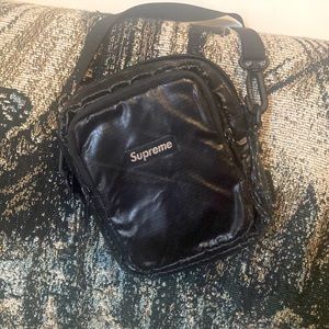 Black Supreme side bag